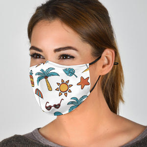 Beach Tropical Face Mask