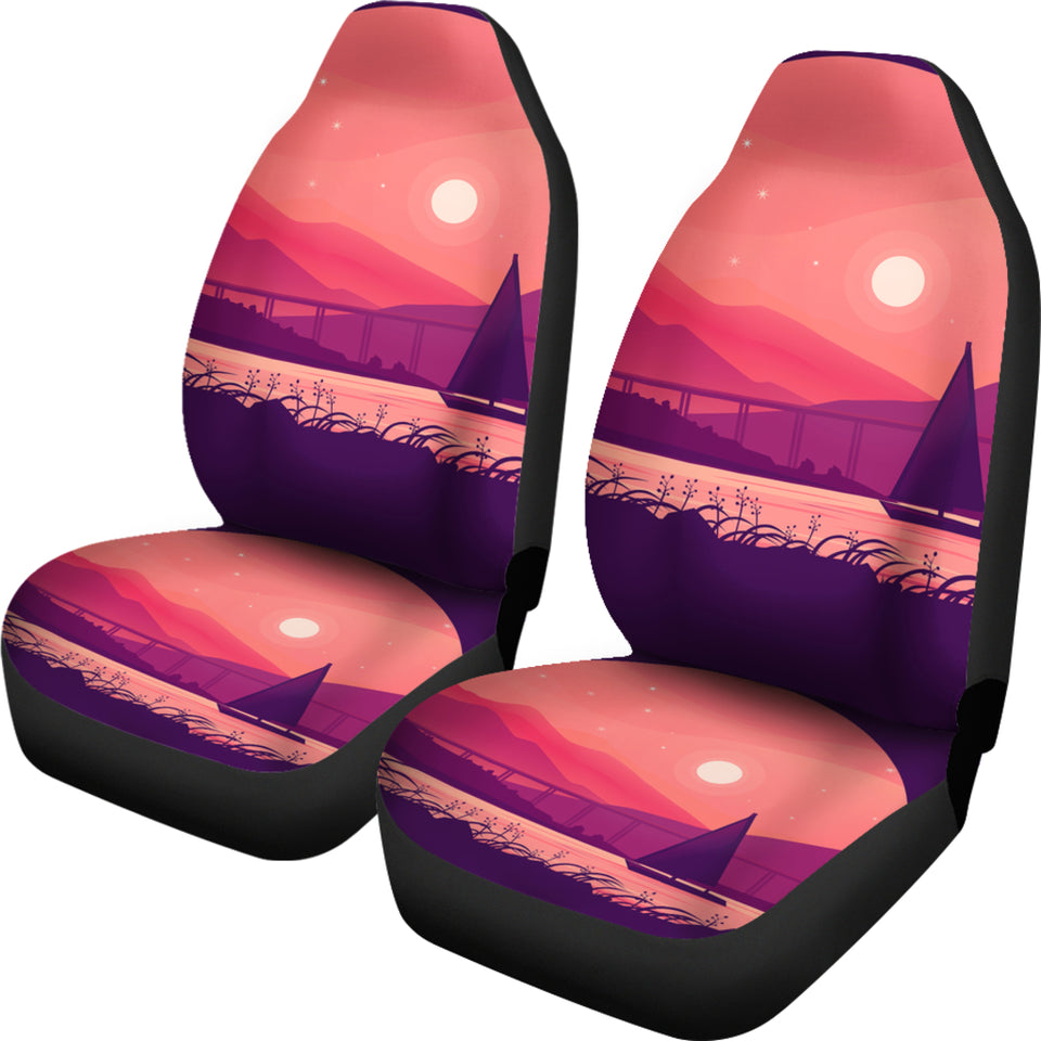 Sailing Sunset Car Seat Covers