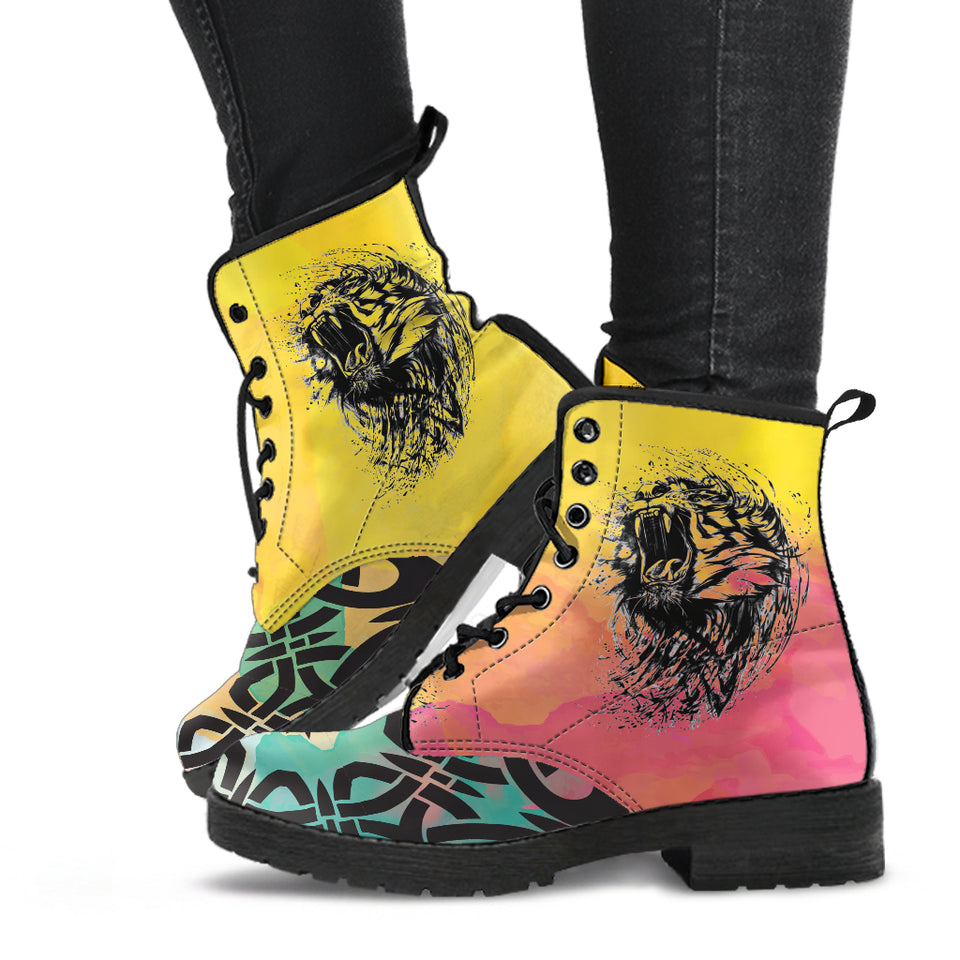 Lion Mandala Boots