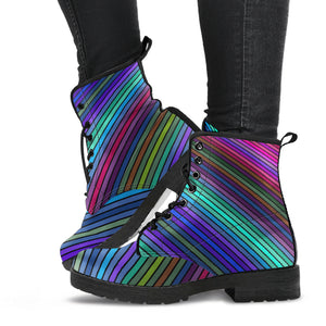 Psychedelic Striped Boots