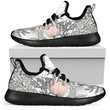 Gray Floral Sneakers