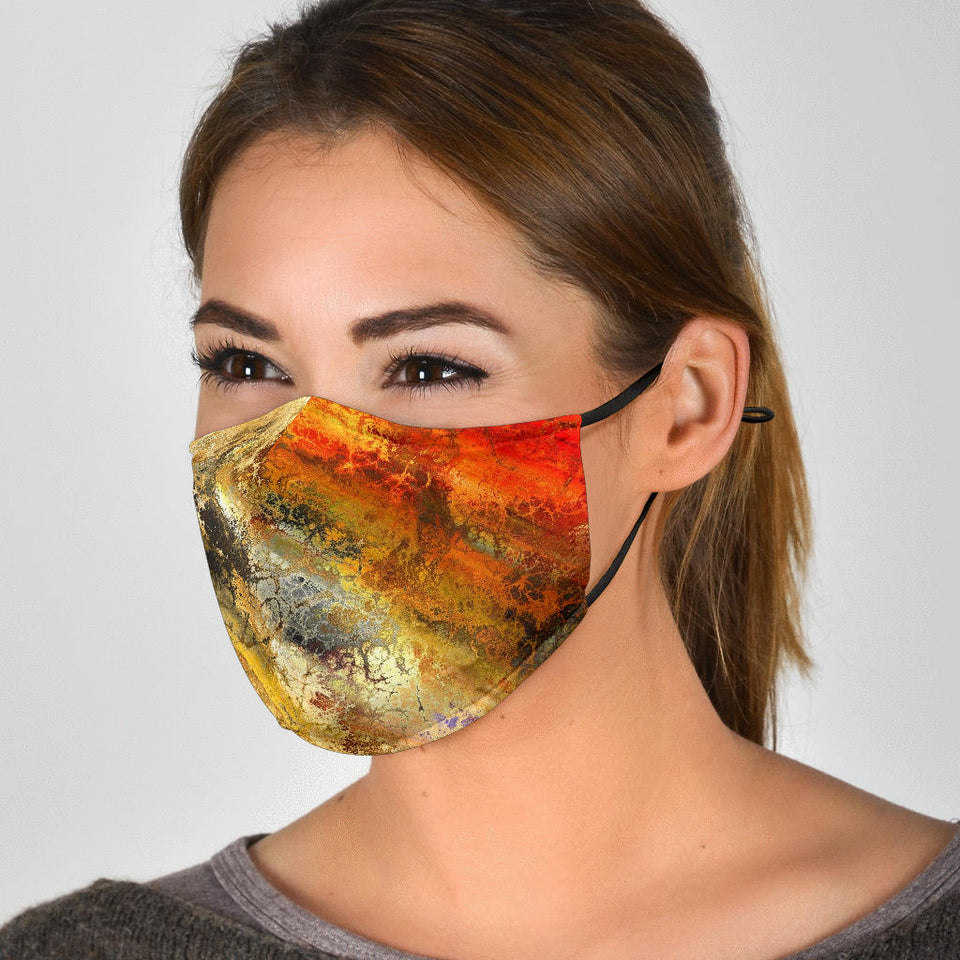 Abstract Paint Face Mask