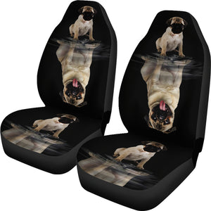 Cute Pug Car Seat Covers