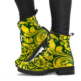 Yellow Damask Boots