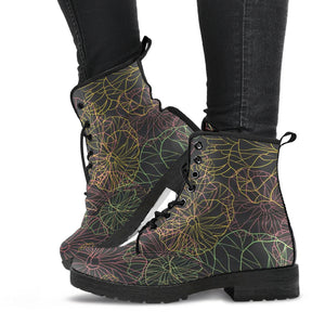 Floral Line Art Boots