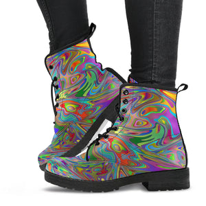 Psychedelic Doodle Boots