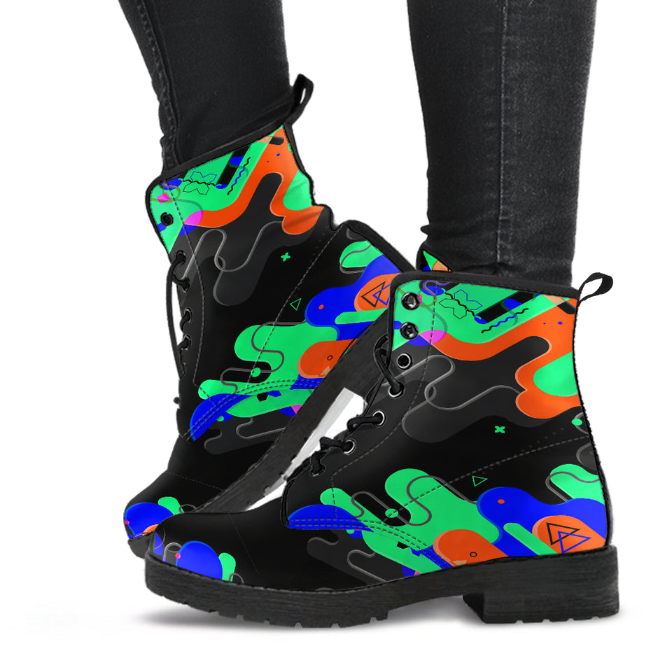 Geometrical Neon Boots