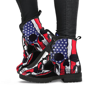 USA Skull Boots