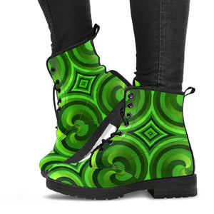 Green Twirl Boots