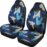 Blue Camo V1 Car Seat Covers