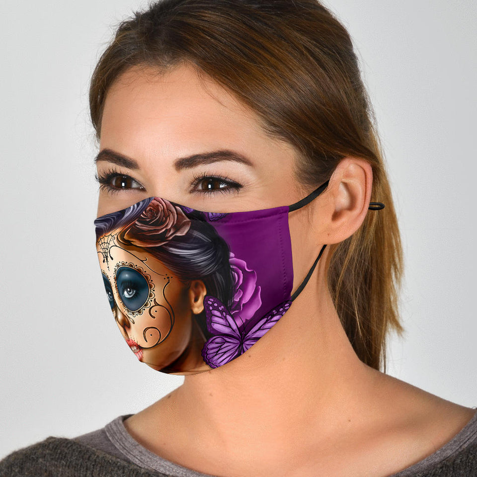 Pink Skull Face Mask