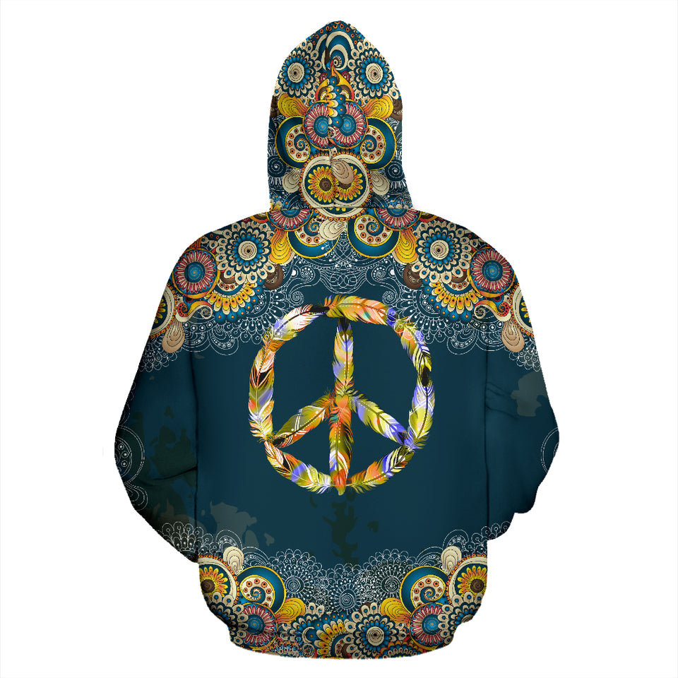 Feather Peace  Hoodie