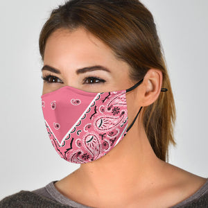 Pink Bandana Face Mask