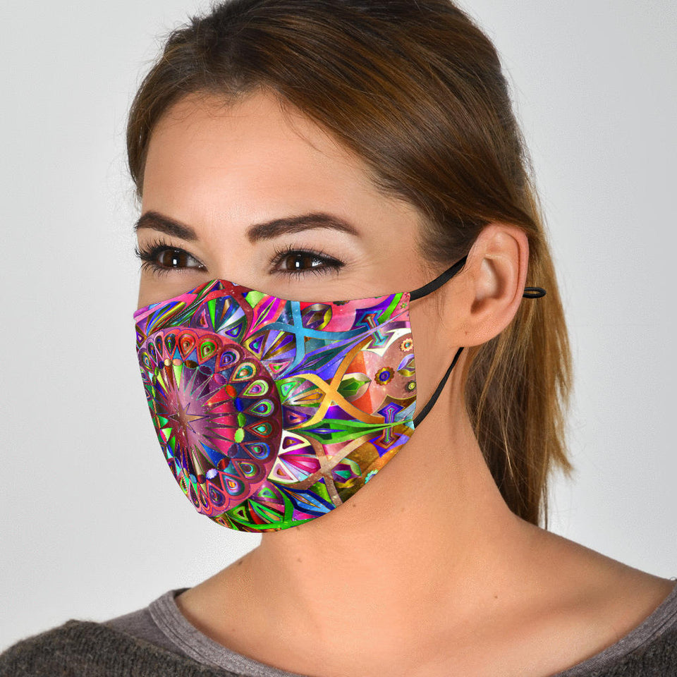 Vibrant Mandala Face Mask