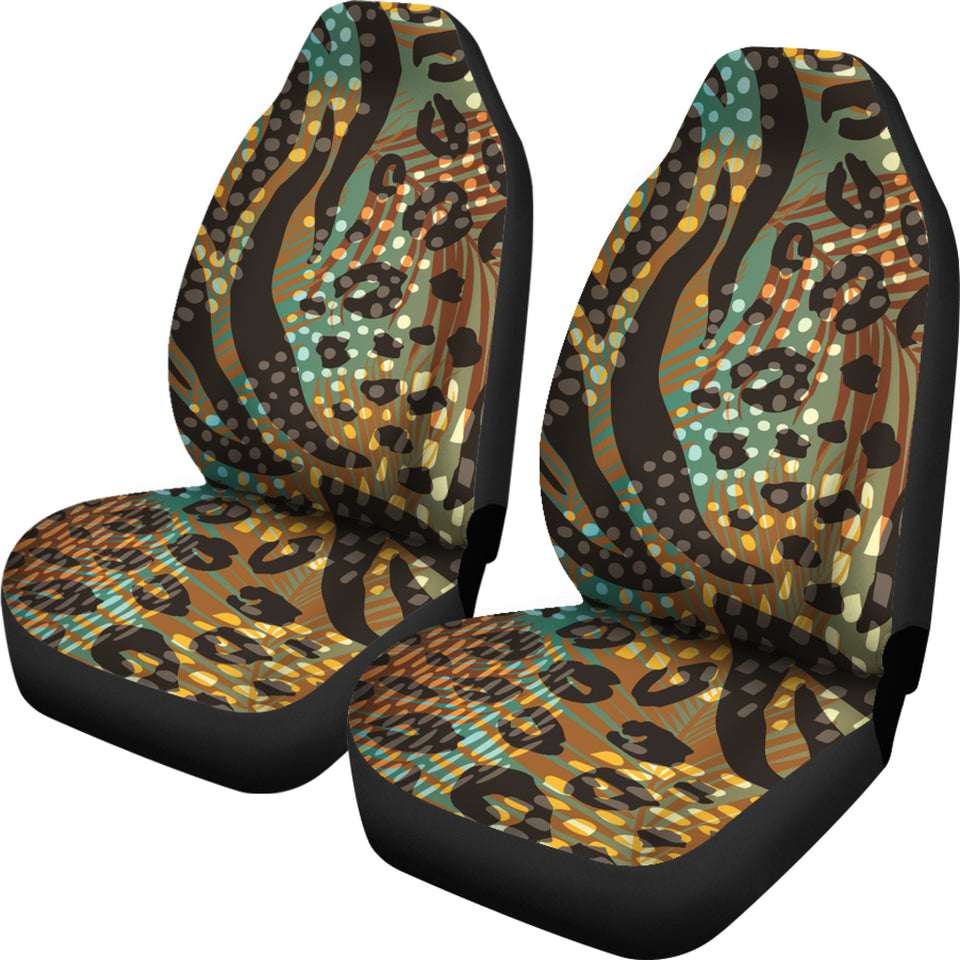 Abstract Leopard Car Seat Covers