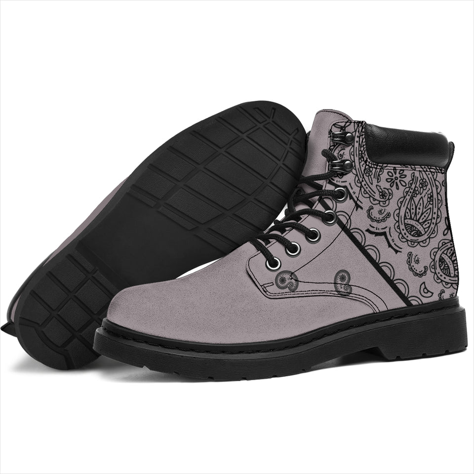Gray Bandana Classic Boots