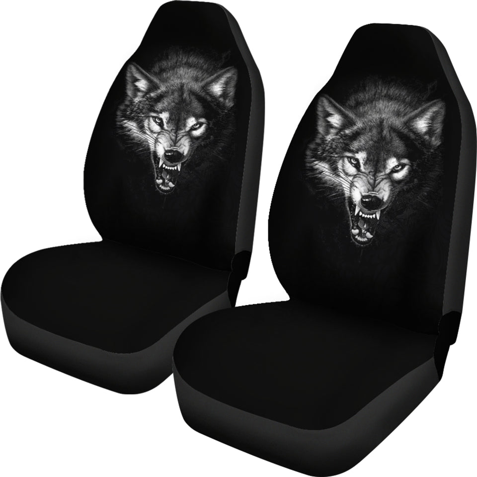 Ferocious Wolf Car Seat Covers