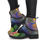 Rainbow Swirl Leather Boots