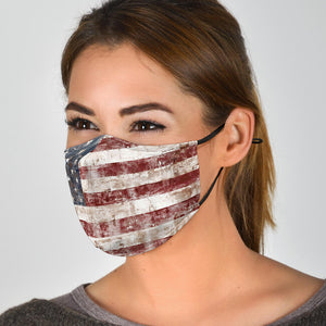 USA Flag Face Mask Vintage