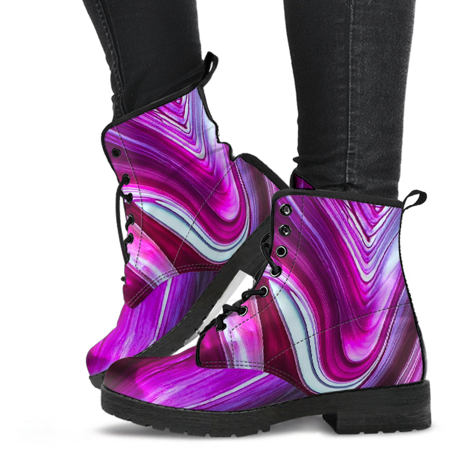 Abstract Art Pink Boots