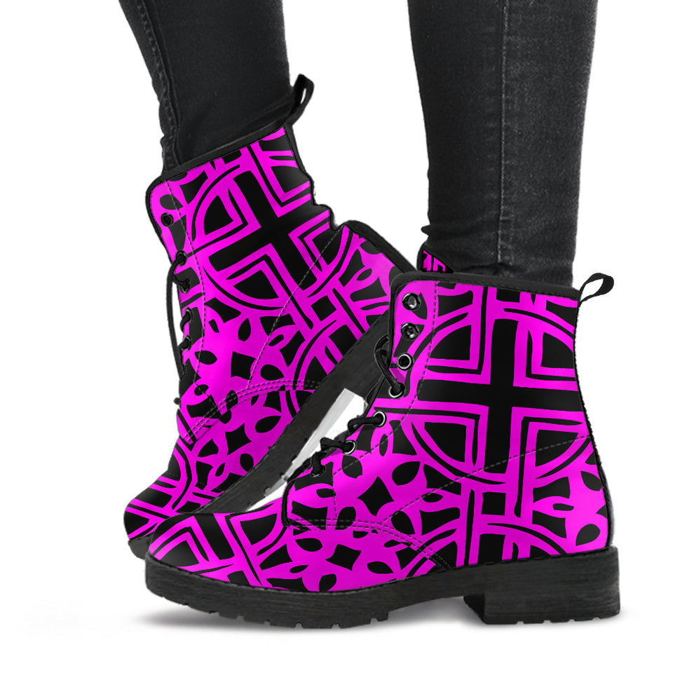 Pink Celtic Boots