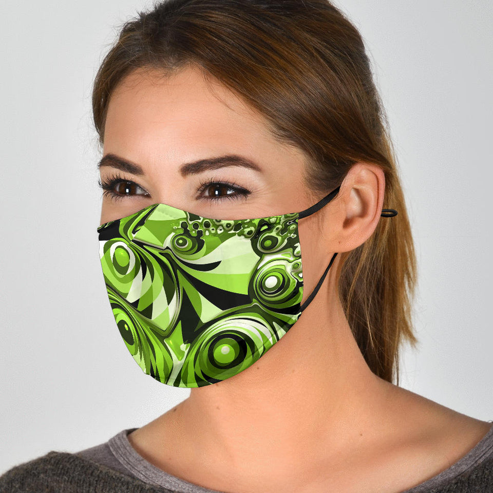 Abstract Fractal Face Mask