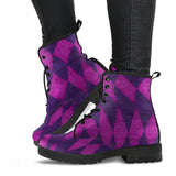 Purple Rhombus Boots