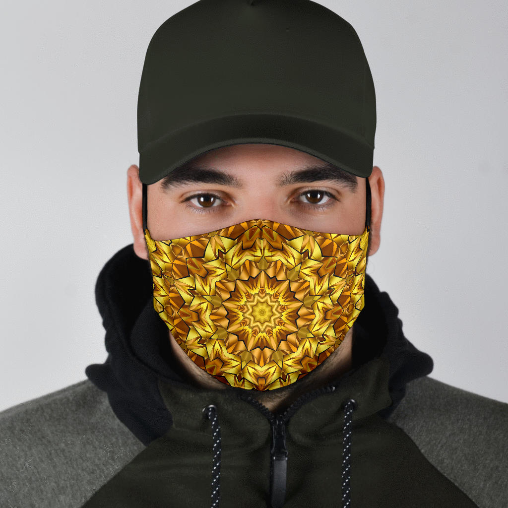 Golden Mandala Face Mask