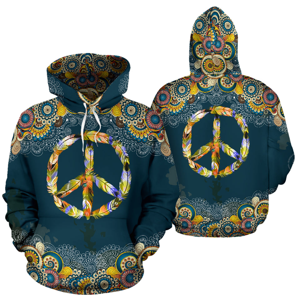 Feather Peace  Hoodie