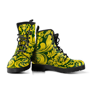 Yellow Damask Boots