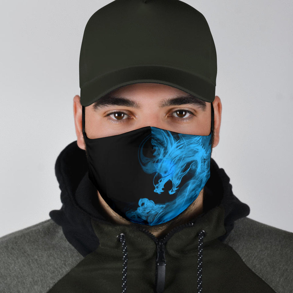 Blue Smoke Face Mask