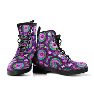 Abstract Purple Boots