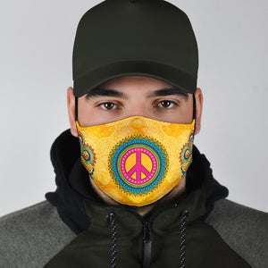 Hippie Peace Face Mask