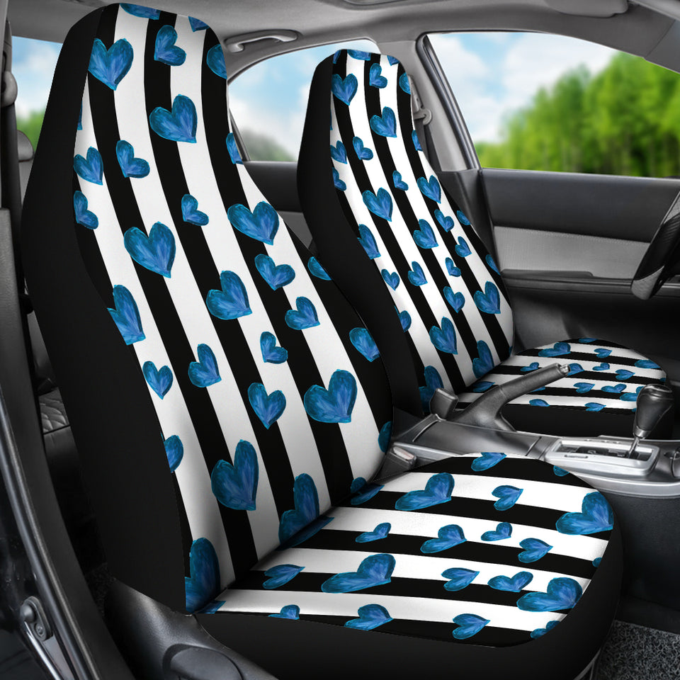 Blue Hearts Car Seat Covers
