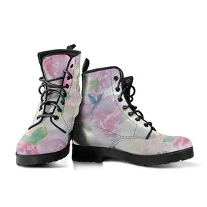Watercolor Floral Vintage Boots