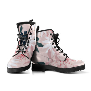 Sweet Pink Floral Boots