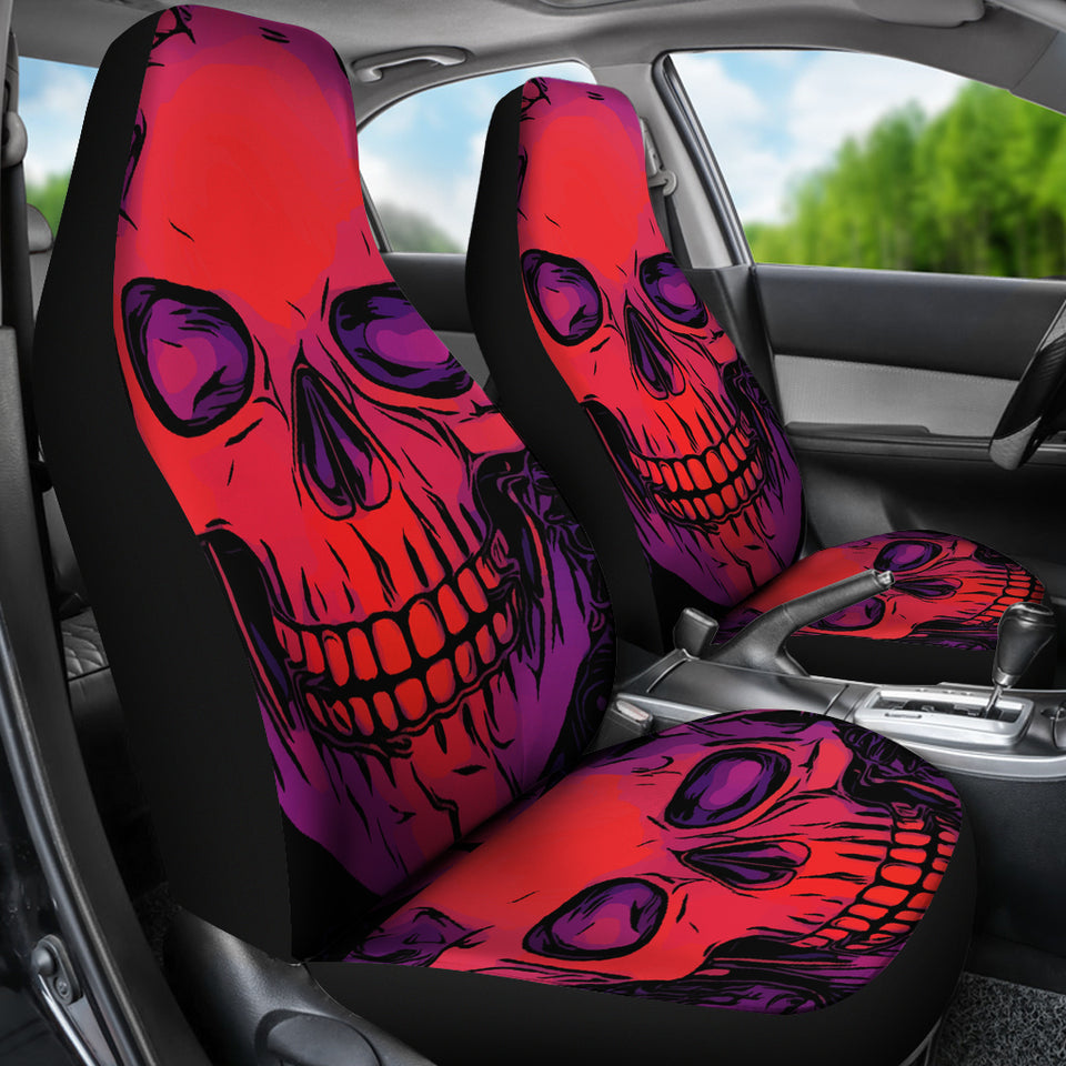 Neon Skull Car Seat Covers
