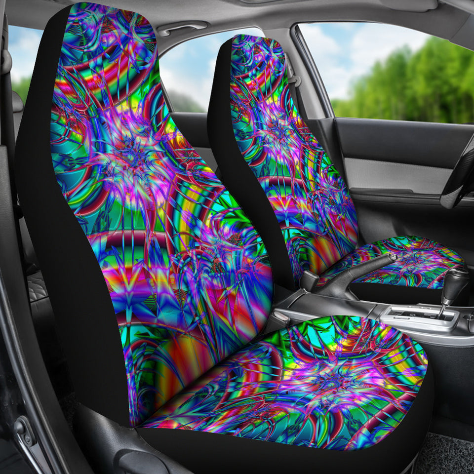 Rainbow Illusion Car Seat Covers