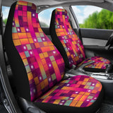 Pink Cubes Car Seat Covers