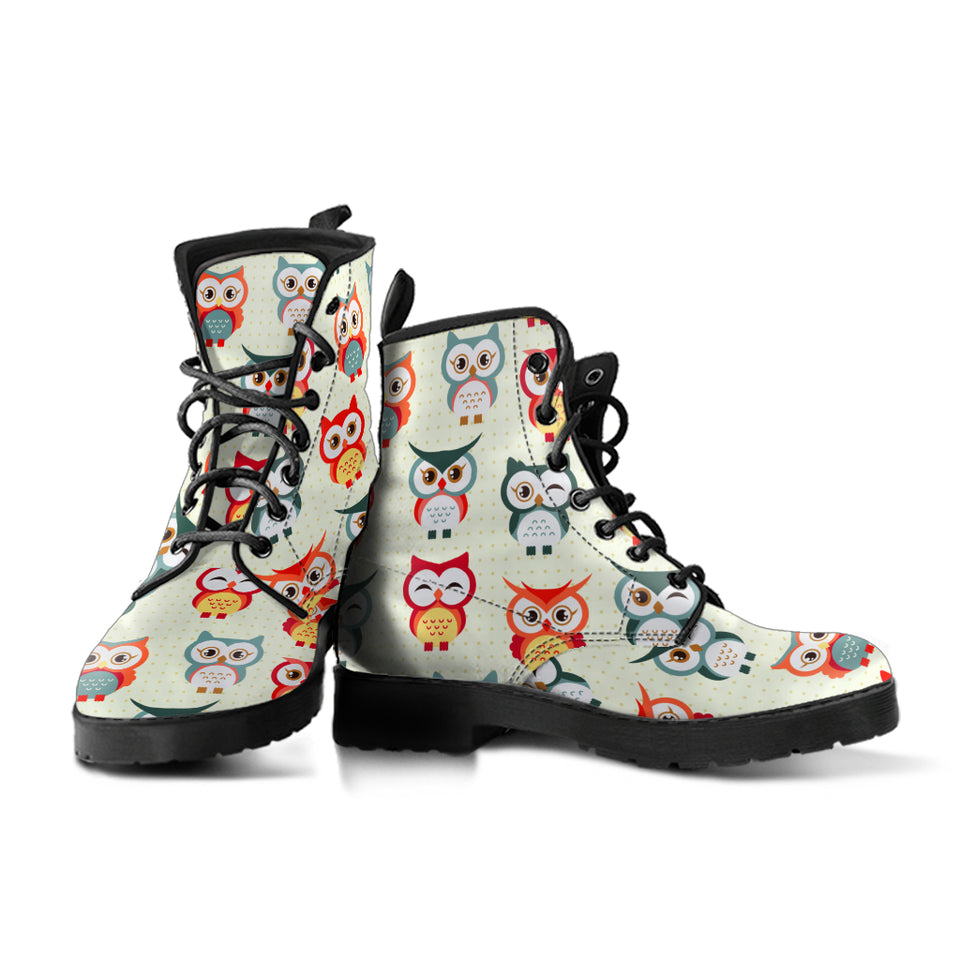 Owl Pattern Boots
