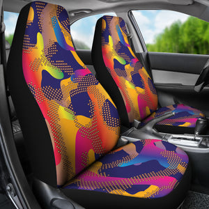 Glittering Camo Car Seat Covers