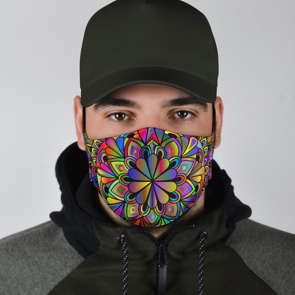 Rainbow Mandala Face Mask