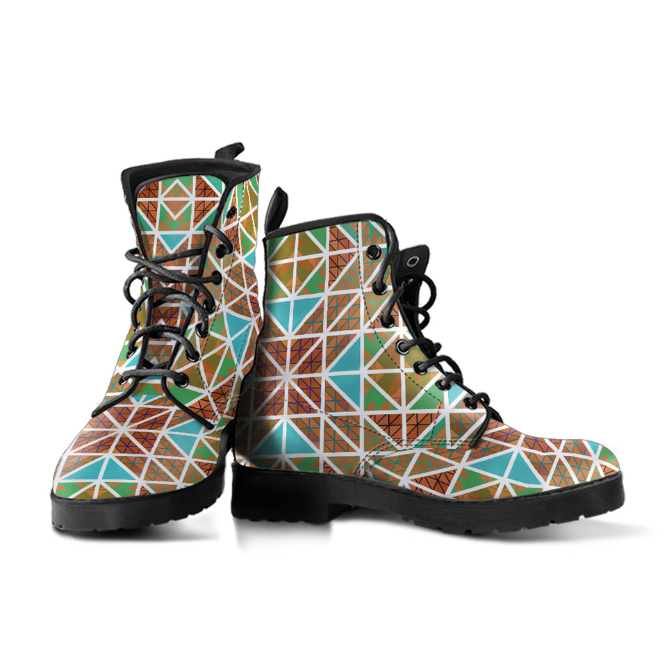 Mosaic Tiles 3 Leather Boots