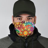 Psychedelic Floral Face Mask