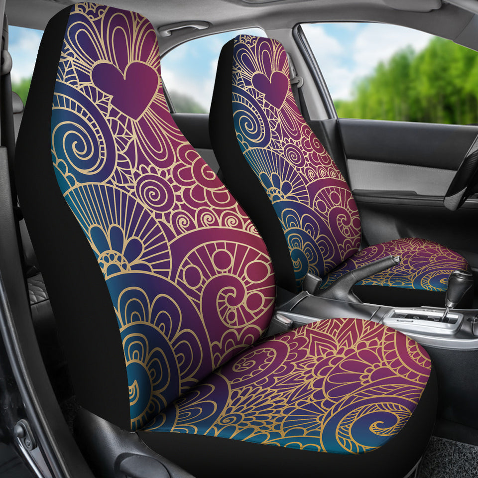 Stencil Mandala Car Seat Covers