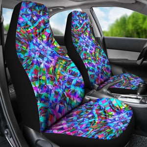 Trippy Illusion Car Seat Covers