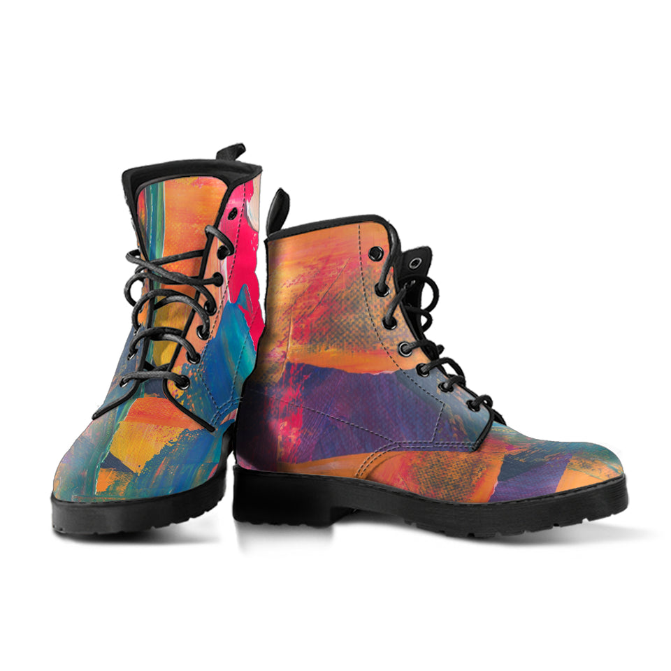 Abstract Art Colorful Boots