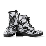 Black & White Floral Boots