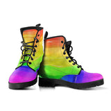Rainbow Colored Leather Boots