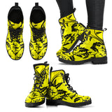 Yellow Psychedelic Floral Boots